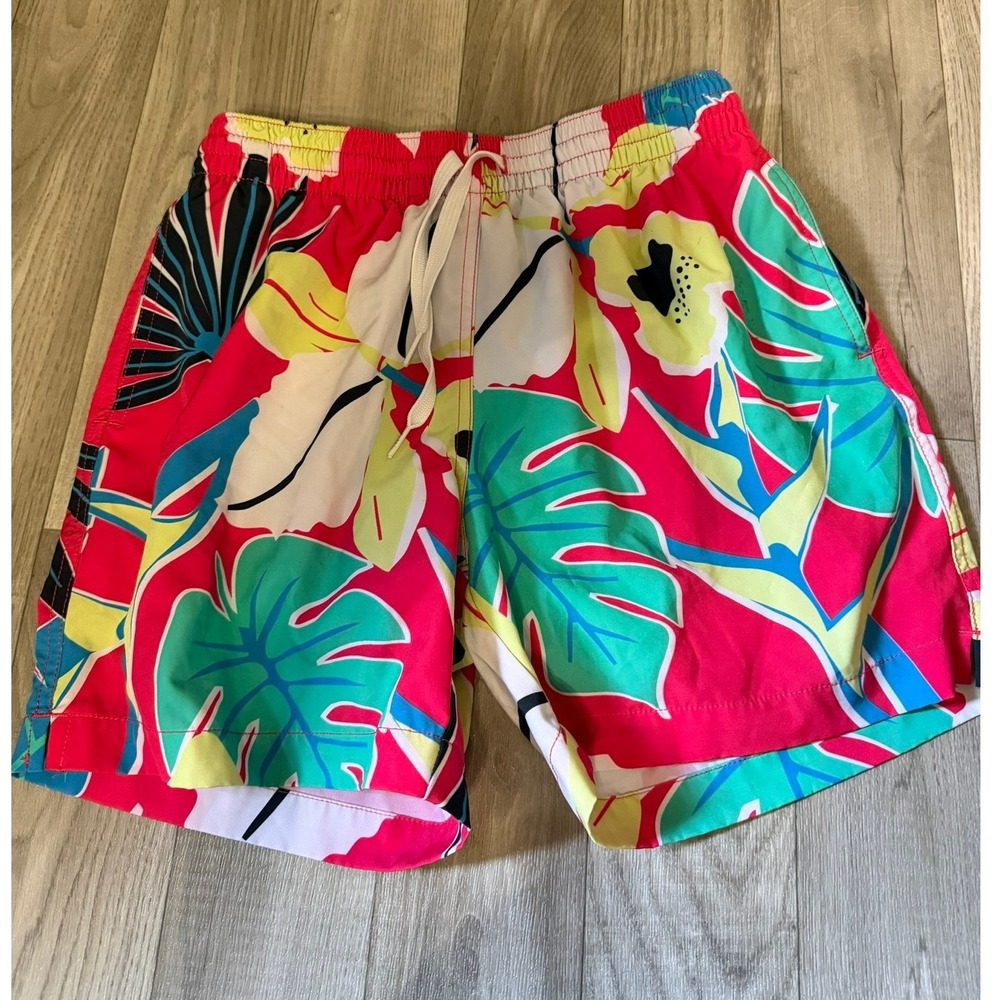 Men's Chubbies Swim Trunks Small Tropical Lined